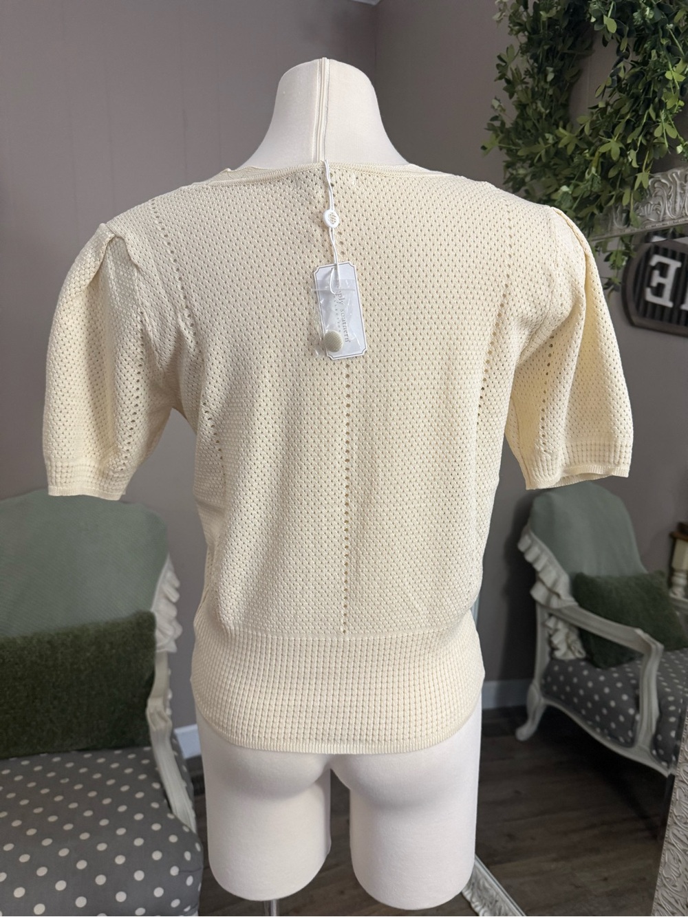 Simply Southern • Short Sleeve Crochet Cherry Cardigan - Picture 12 of 12